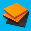 Hoja laminada de papel fenólico negro / naranja eléctrico